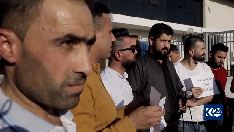 تجمع اعتراضی فعالان مدنی کرکوک علیه اوضاع نا به سامان شهر